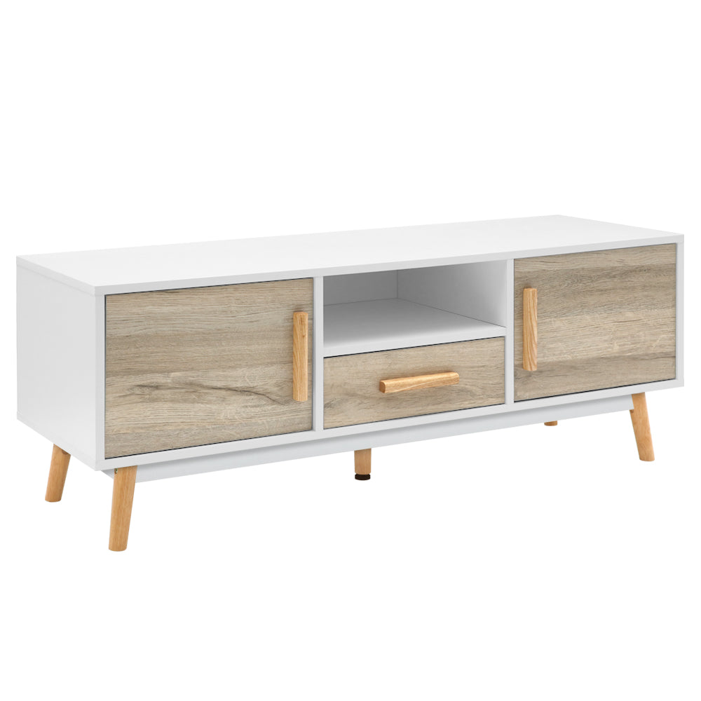 Artiss Wooden Entertainment Unit - White & Wood