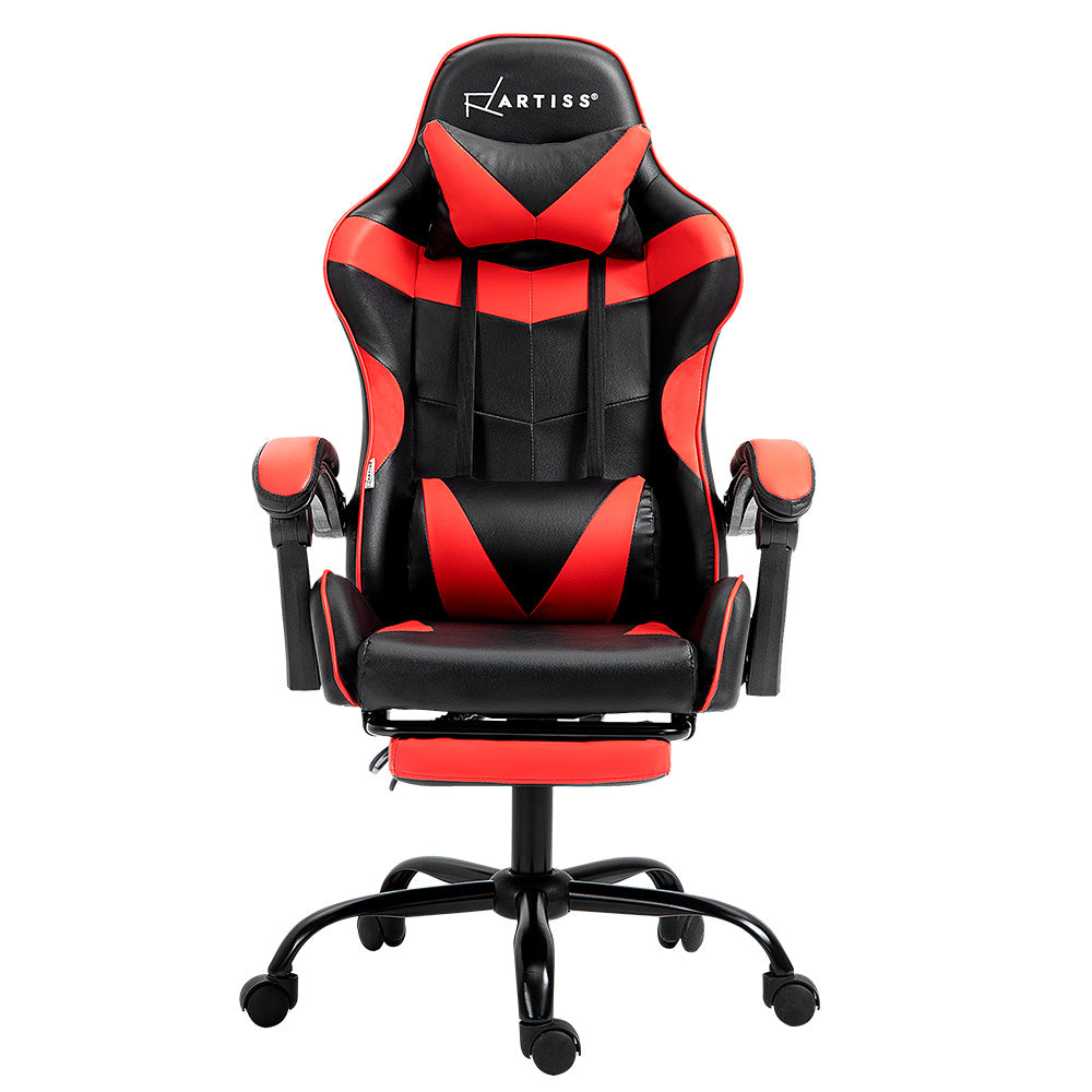 Artiss Office Chair Gaming Computer Executive Chairs Racing Seat Recliner Red