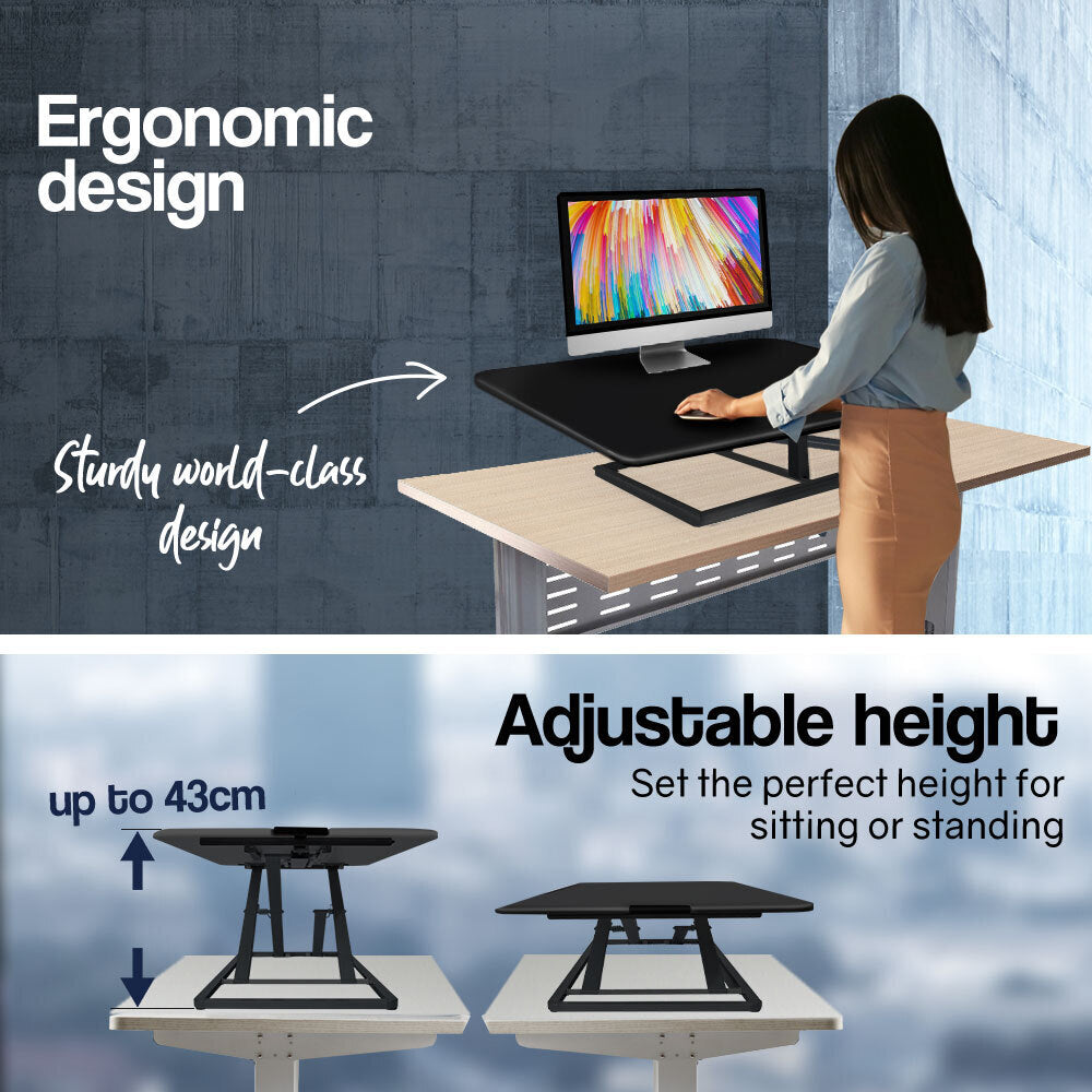 FORTIA Desk Riser Office Shelf Standup Sit Stand Height Standing Laptop Study