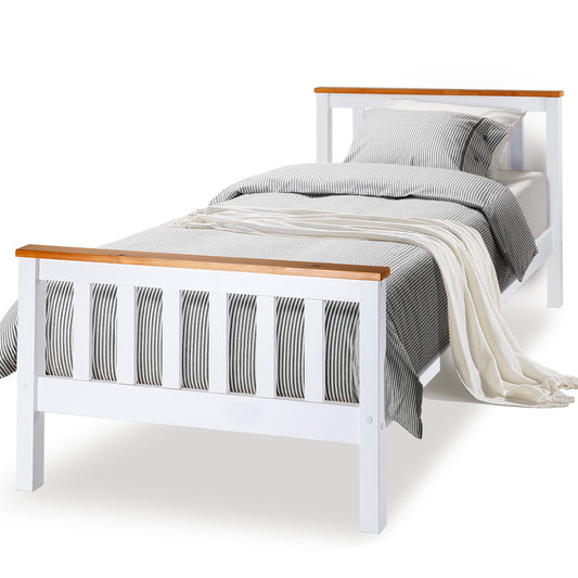 Kingston Slumber Wooden Bed Frame Single Mattress Medium Firm Bedroom Furniture Kids Adults