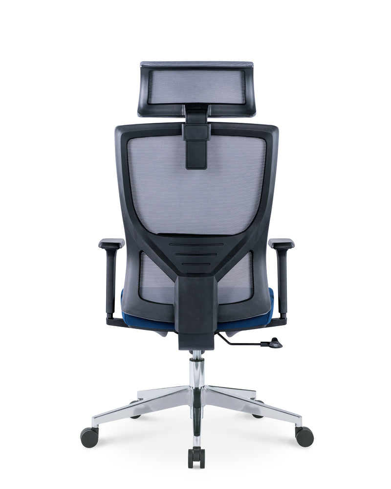 EKKIO Ava - Office Chair (Grey & Blue) EK-OC-102-SQ