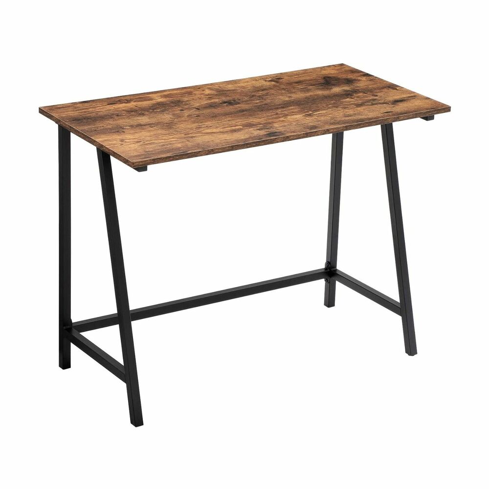 VASAGLE Computer Desk Rustic Brown and Black LWD40X