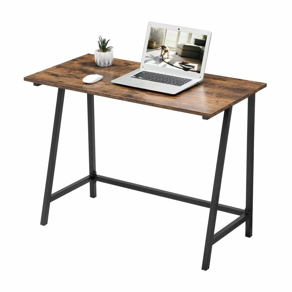 VASAGLE Computer Desk Rustic Brown and Black LWD40X