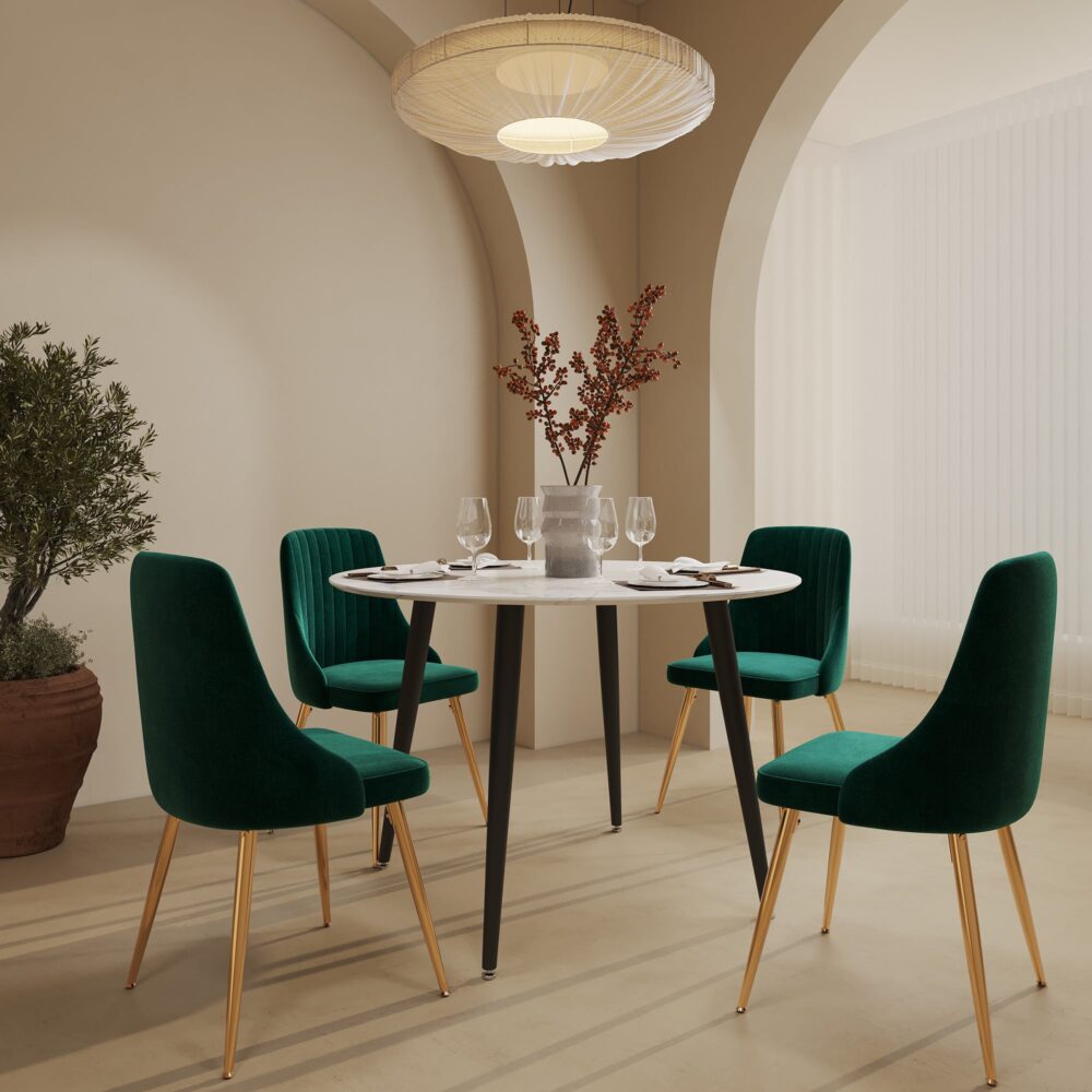 Velvet Elegance Dining Set