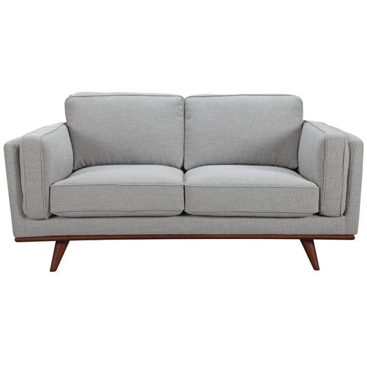 Petalsoft 2 Seater Sofa Fabric Uplholstered Lounge Couch - Grey