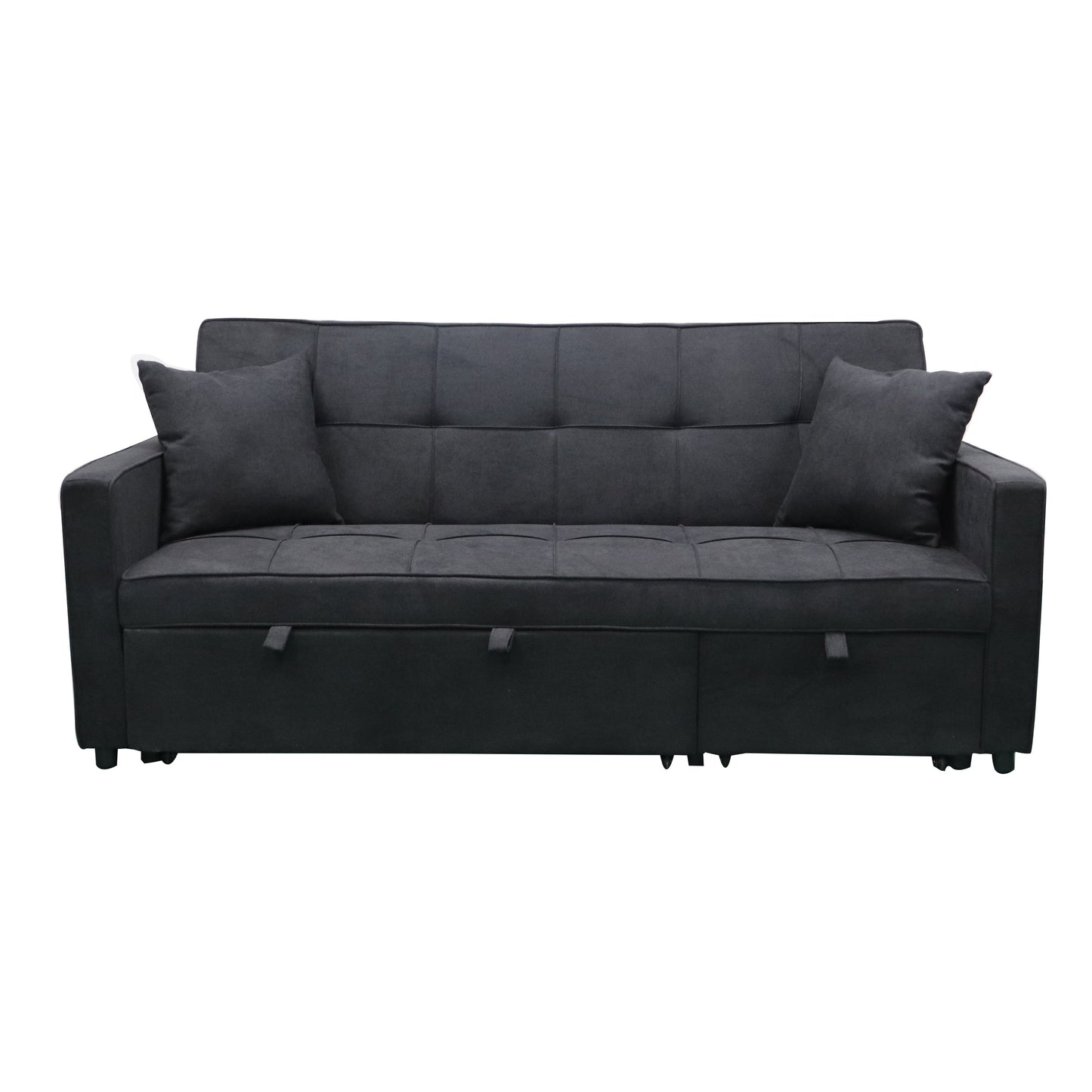 Hartford Sofa Bed - Multi-Functional W/ Pullout Chaise - Black