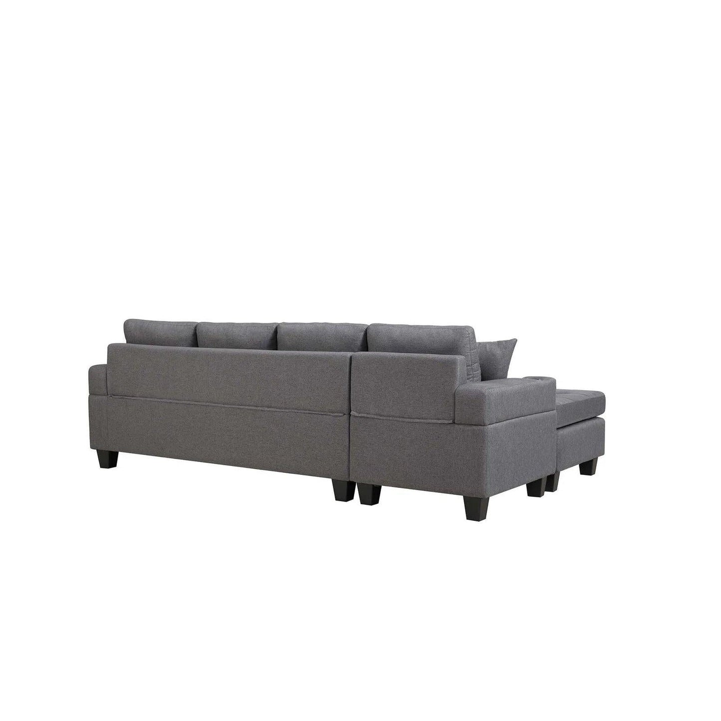 MONTANA REVERSIBLE SOFA COUCH SUITE MODULAR CORNER 4 SEATER SET SECTIONAL - DARK