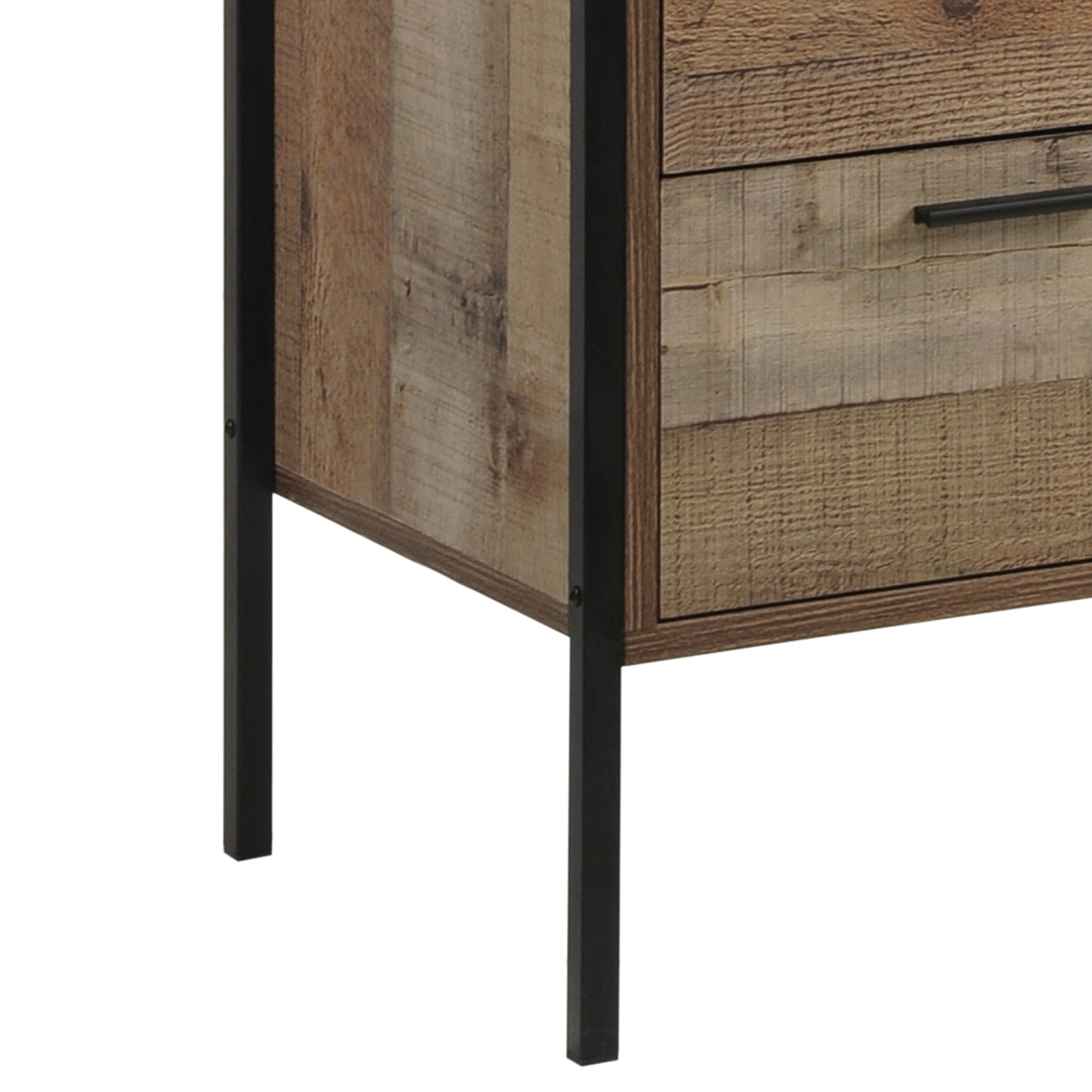 Tallboy 4 Storage Drawers Natural Wood Like Particle board Construction in Oak Colour