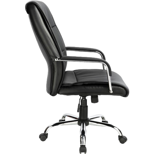 PU Leather Office Chair Executive Padded Black