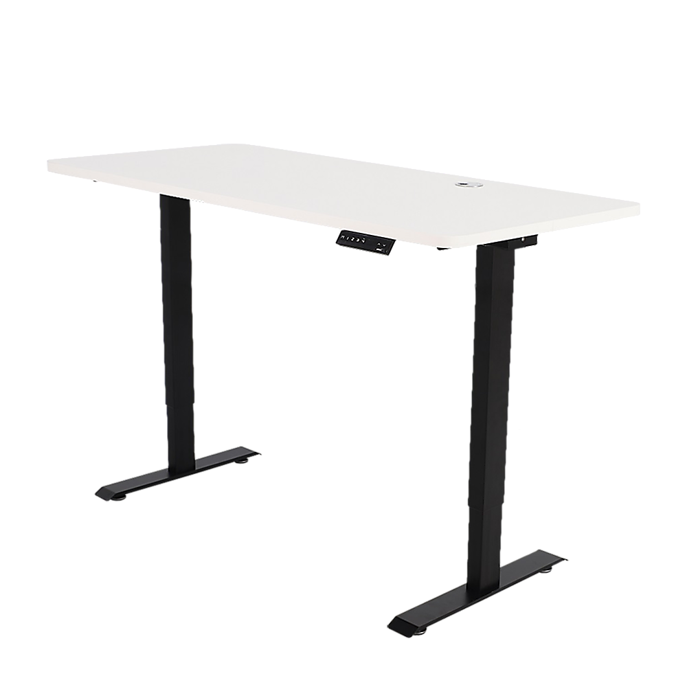 Palermo Standing Desk Sit Stand Height Adjustable Motorised 140cm Table Dual Motor