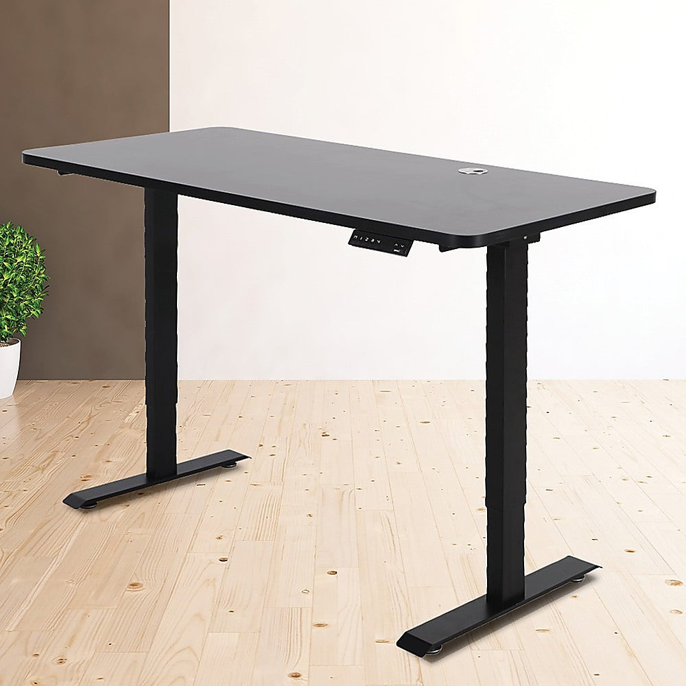 Palermo Standing Desk Sit Stand Height Adjustable Motorised 140cm Table Dual Motor