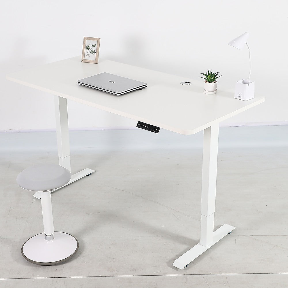 Palermo Standing Desk Sit Stand Height Adjustable Motorised 140cm Table Dual Motor